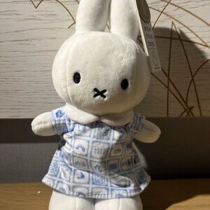 NEW NIntje MIFFY Dutch Bunny Rabbit Plush In Blue & White Windmill Outfit